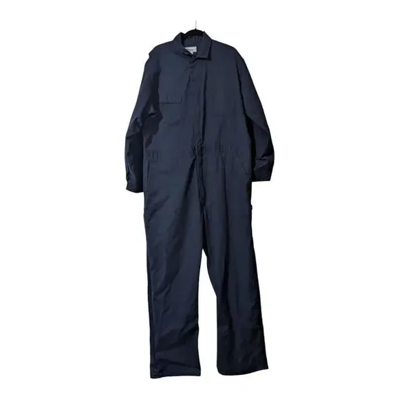 VTG 1970’s SEARS Roebucks Coveralls USA Jumpsuit Workwear Blue 50 Tall E